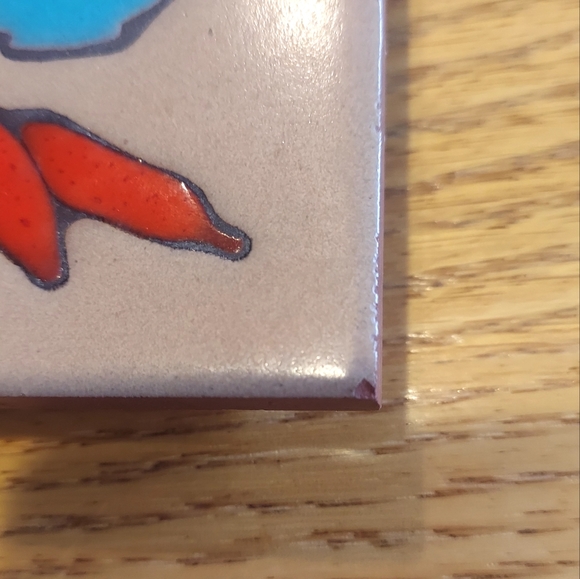 Masterworks Handcrafted Ceramic Tile Trivet, Made in USA - Picture 6 of 7